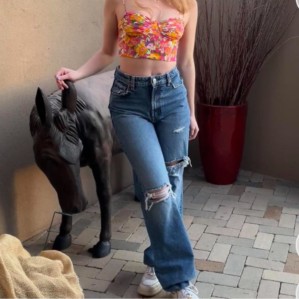 Zara wide leg jeans